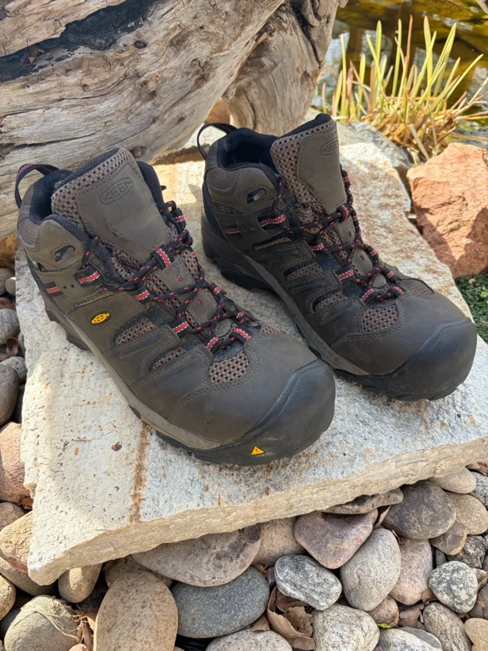KEEN‎ Utility Composite Toe Work Boots Mens 11.5D EH ASTM F2413 Waterproof Black